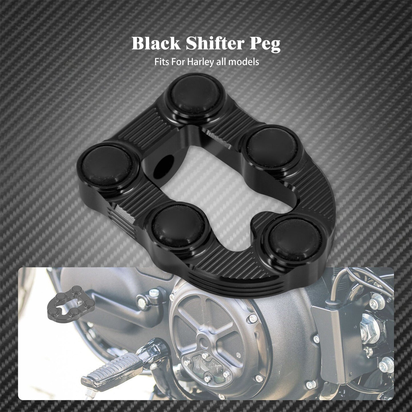 CNC Shift Toe Shifter Pegs Fit for Harley Touring FLH Dyna Sportster XL Softail