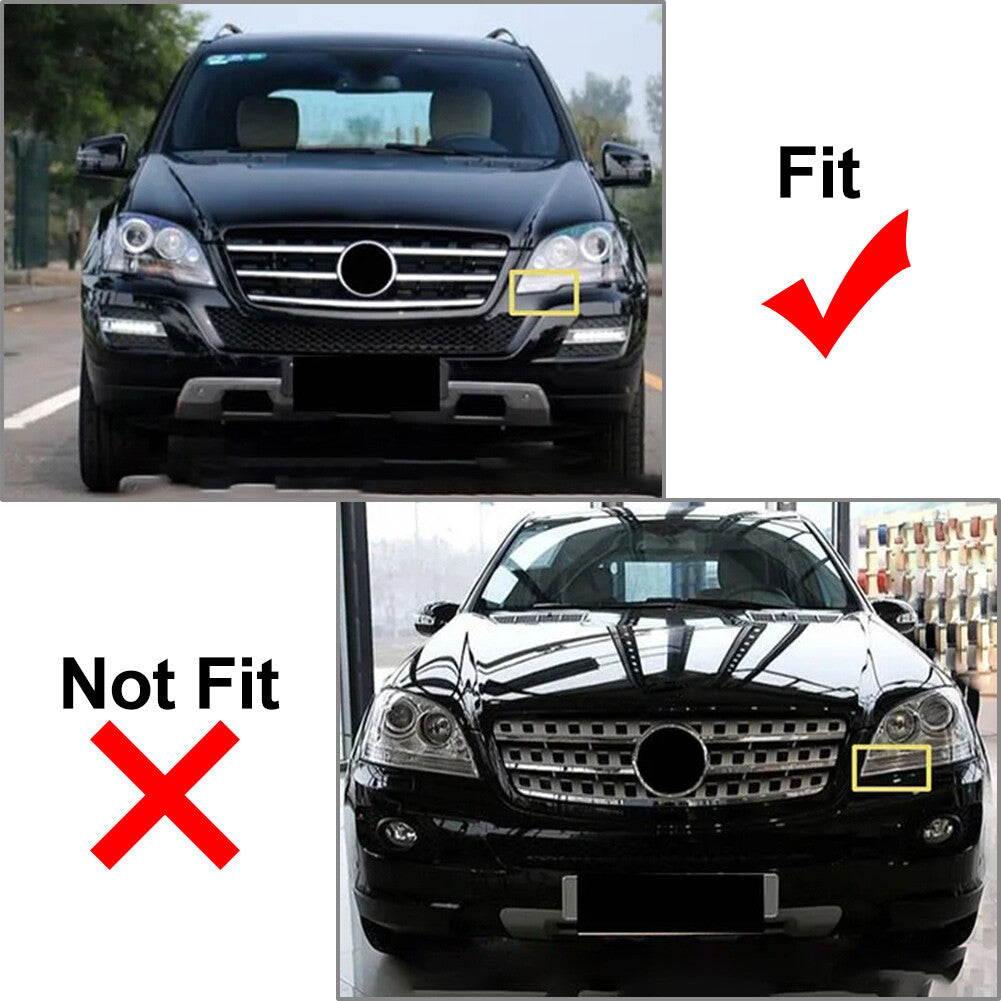GTR Style Front Bumper Hood Diamond Grille for Benz ML Class W164 09-2012