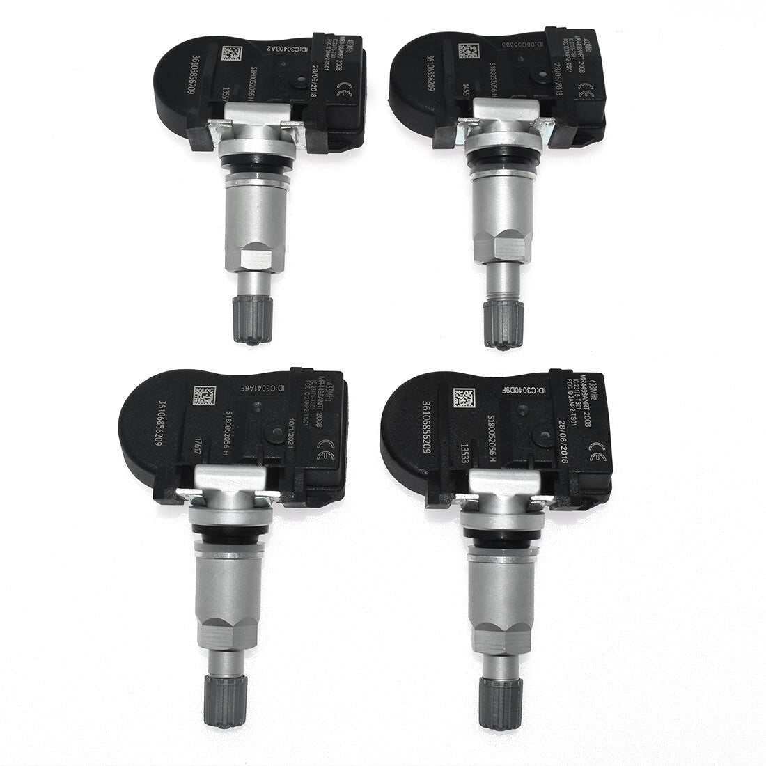 4-Piece Tire Pressure Monitoring System (TPMS) for BMW 2, 3, and 4 Series for Mini 36106856209