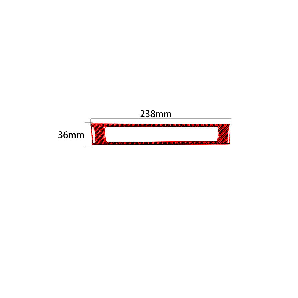 Red Carbon Fiber Emergency Light Button Cover Trim for Toyota 86 for Subaru BRZ