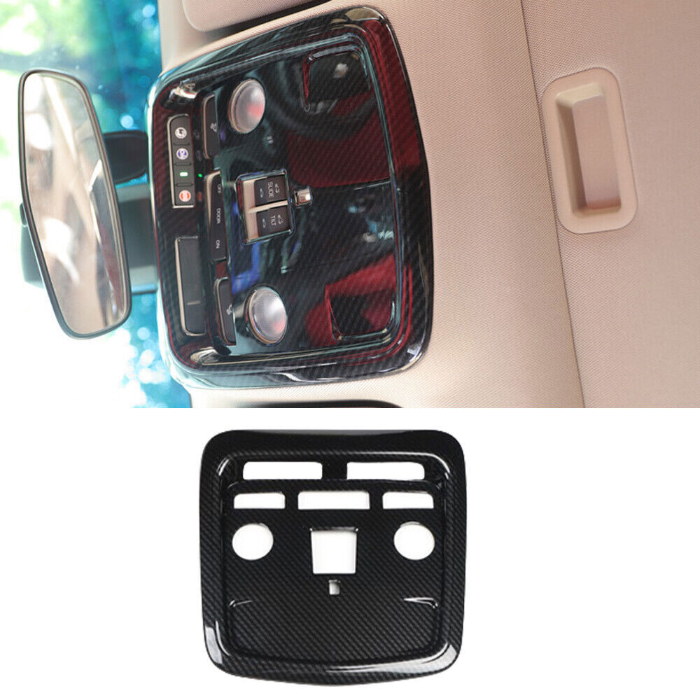 for Cadillac ATSL 14-17 ABS Carbon Fiber Roof Reading Light Frame Cover Trim 1P