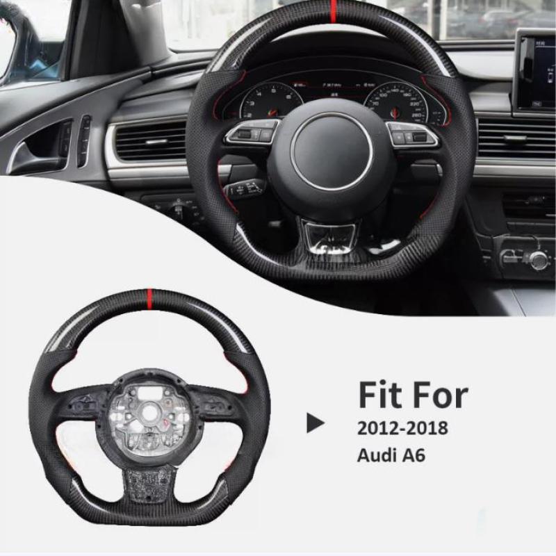 Carbon Fiber Sport Steering Wheel Fit For 2012-2019 for Audi A6 A7 S6 S8 RS6 RS7