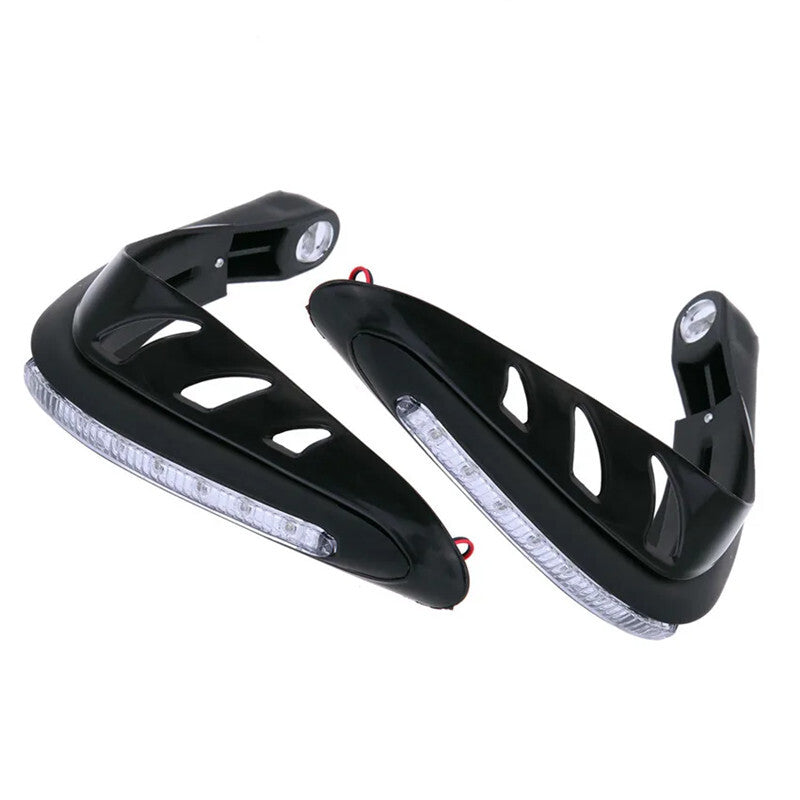 Motobike Lever Protector Handguard Handle Cover Windproof LED Turn Signal Light