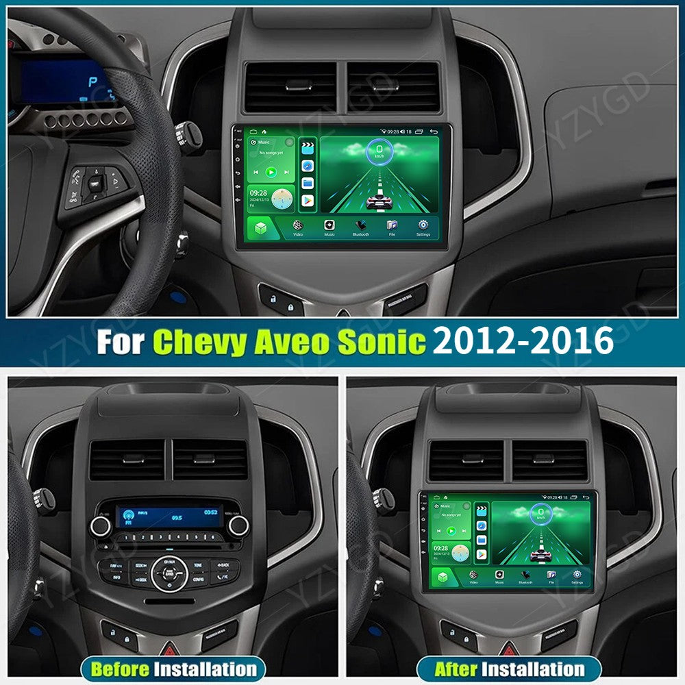 Apple Carplay for Chevrolet Sonic Aveo 2012-2016 Car Radio GPS Stereo Screen BT