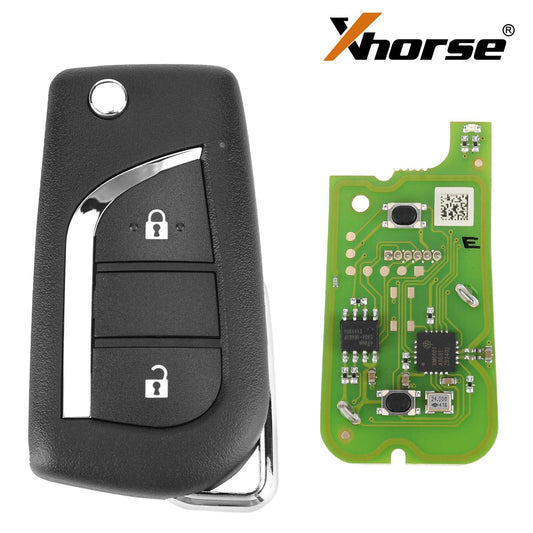 XKTO01EN for Toyota Style Wire Remote Key 2 Buttons Fit For VVDI Key Tool