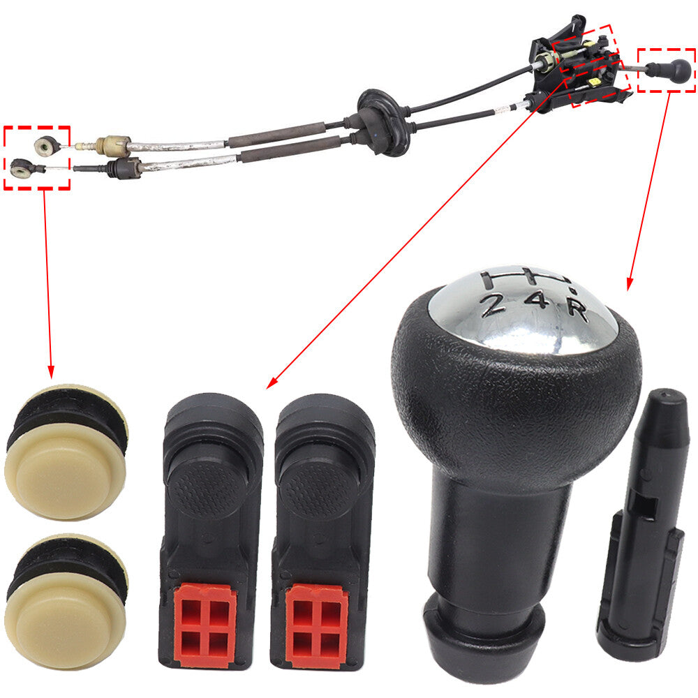 for Citroen C4 Picasso 5 Speed Shift Knob Gear Selector Cable Bushing 2007-2013