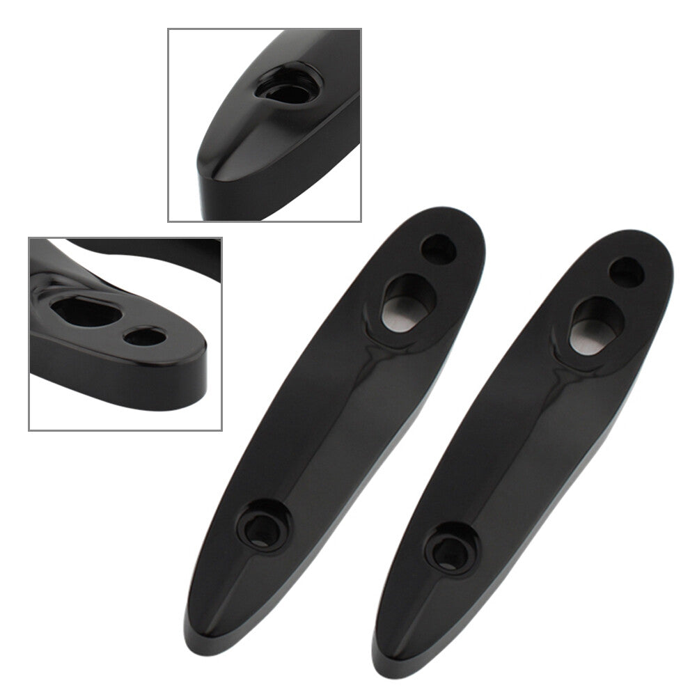 Rear Turn Signal Extension Bracket Relocation Kit Fit for Harley Softail 00-20 Black