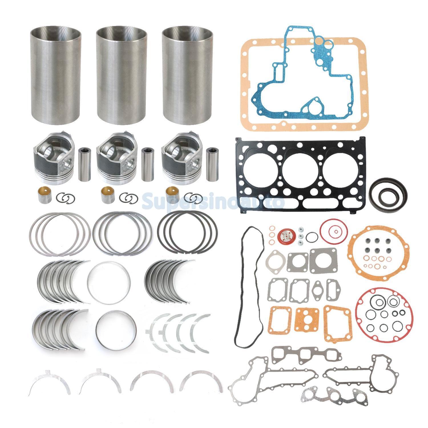 D1503 Engine Overhaul Rebuild Kit for Kubota Tractor L3010 L3130 KX91-3 U35 R420