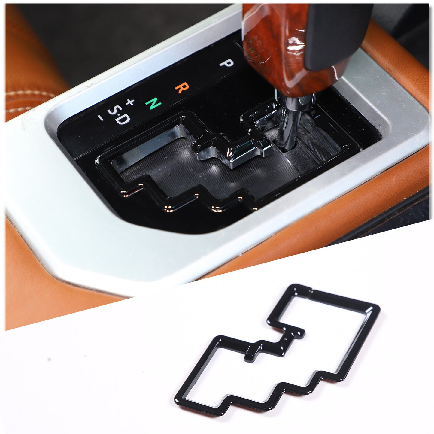 Red interior center control navigation frame cover trim for 2022 for Ford Maverick+