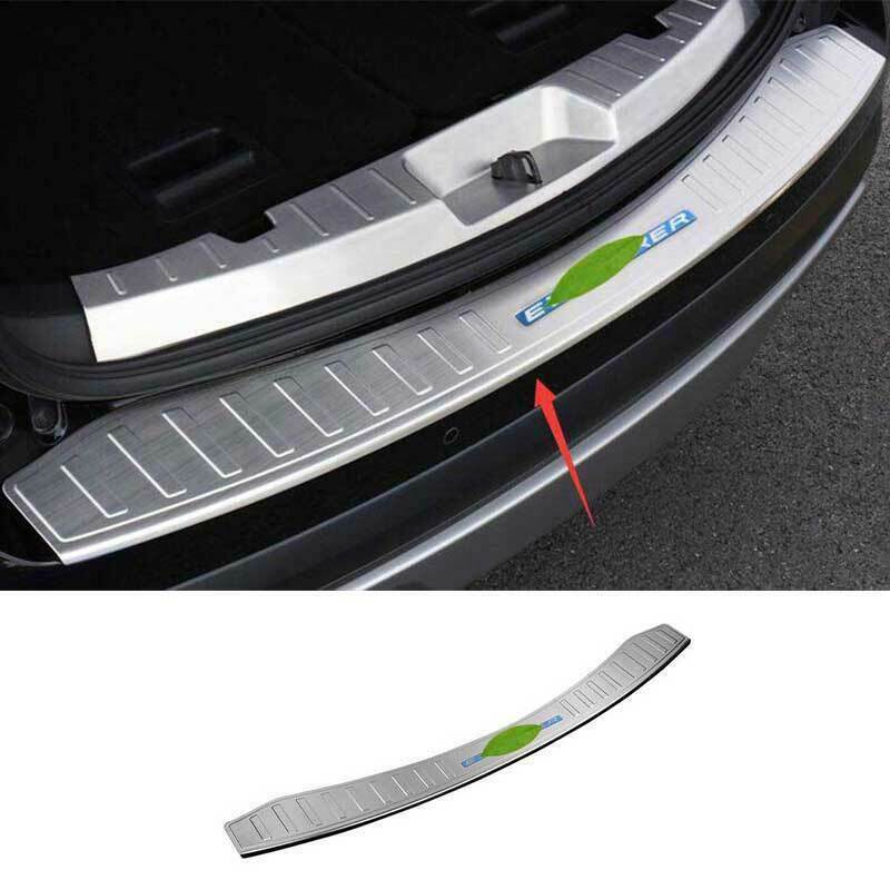 for Ford Explorer 2016-2019 Silver Titanium Rear Bumper Protector Guard Trim