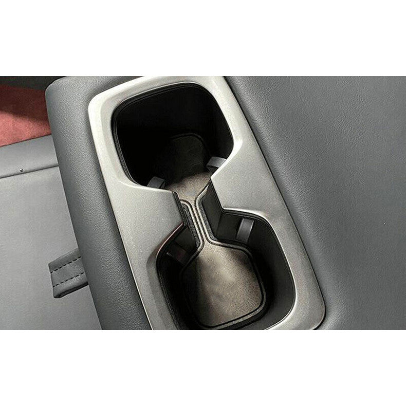 for Lexus NX 250 350 450h 2022-2024 Silver Rear Water Cup Holder Frame Trim