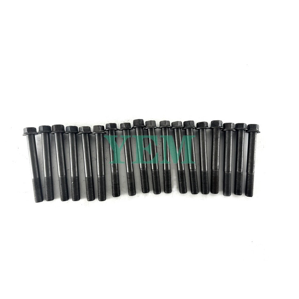 1 Set Engine Head Bolt 18pc For Yanmar 4TNV106 Engine 4TNV106 Cylinder Head Bolt