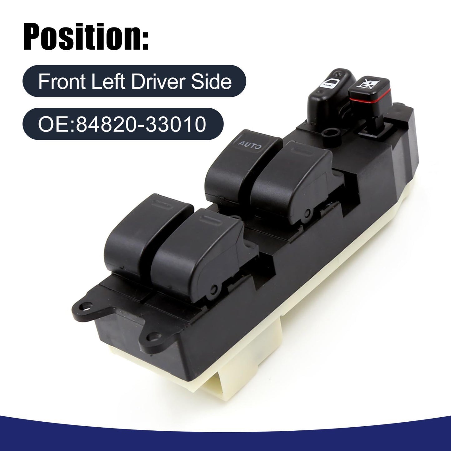 84820-33010 Power Window Switch Master Driver Side for Lexus ES300 91-96