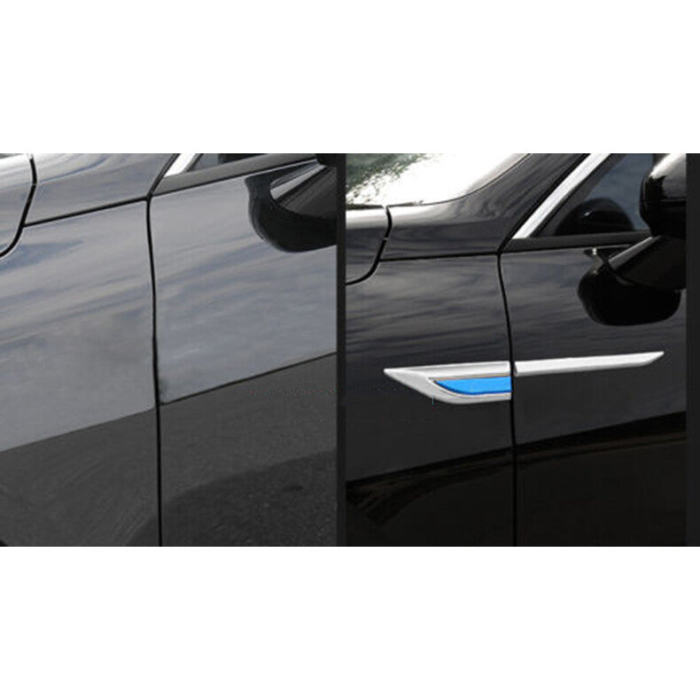 for Kia K5 2021-2023 3D Chrome Side Door Hood Fender Vent Air Wing Cover trim 4X