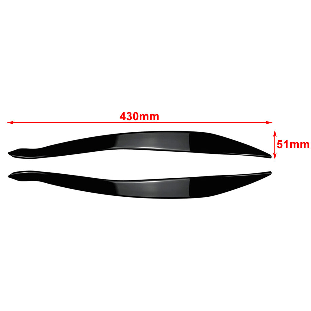 Front Headlight Eyelids Eyebrow Cover for BMW 5 Series F10 F11 2015-2017