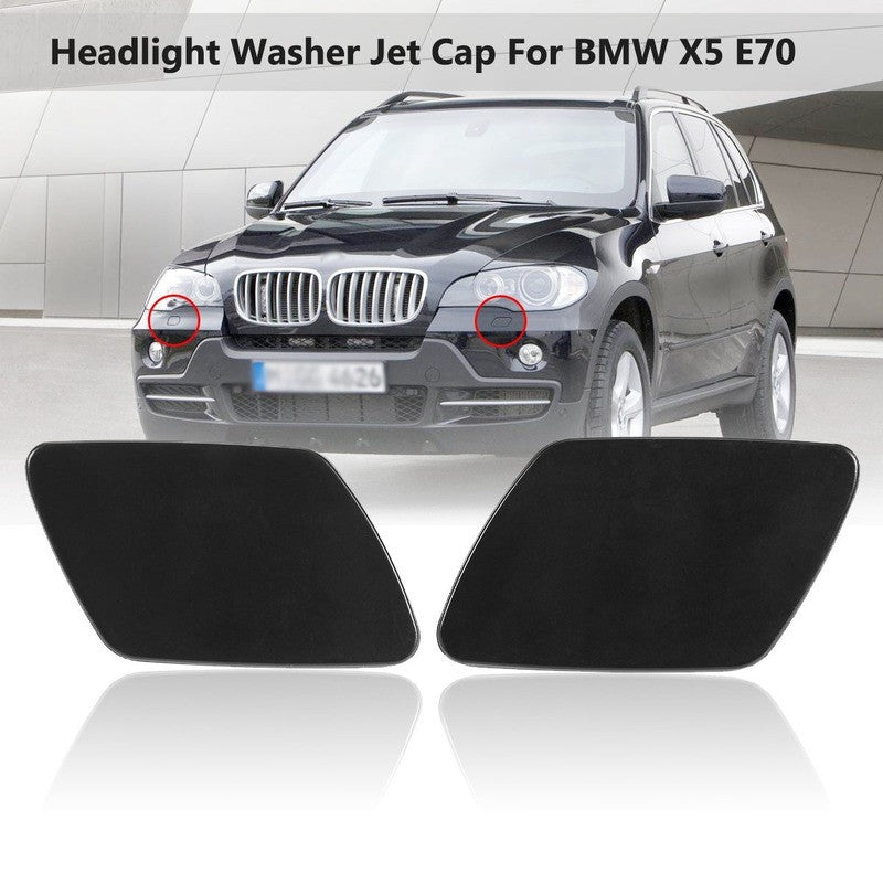1 pair of left and right bumper headlights washing machine spray cap spray applicable to for BMW X5 E70