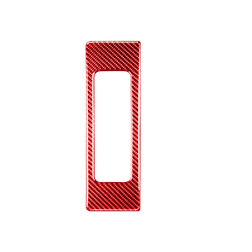 Car DVD Player Frame Panel Trim Cover Carbon Fiber for Nissan 350Z 2006-2009 Red