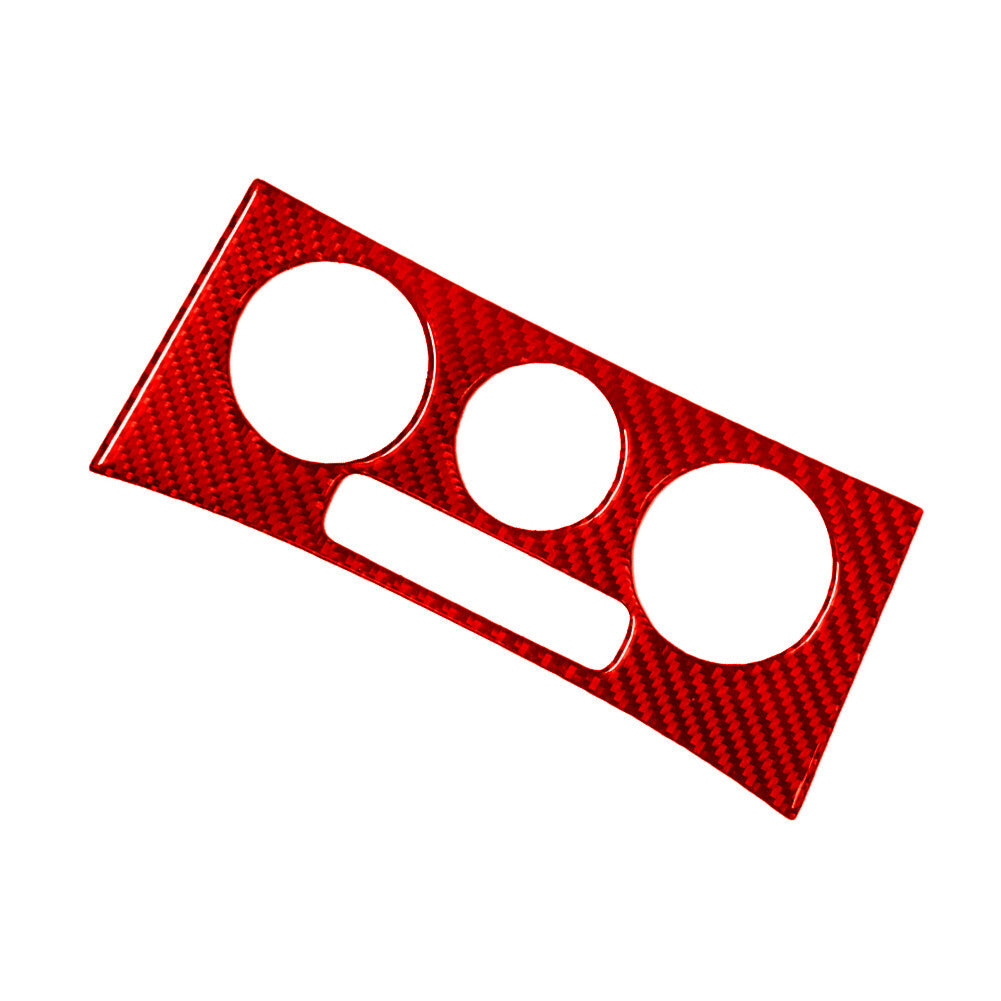 Air Conditioner Controller Trim Cover Carbon Fiber for VW for Passat 2006-2011 Red