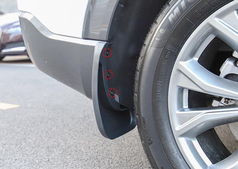 Wide Mud Flaps Fender Splash Guards 4PCS Fit for Ford Explorer 2020-2022 Black