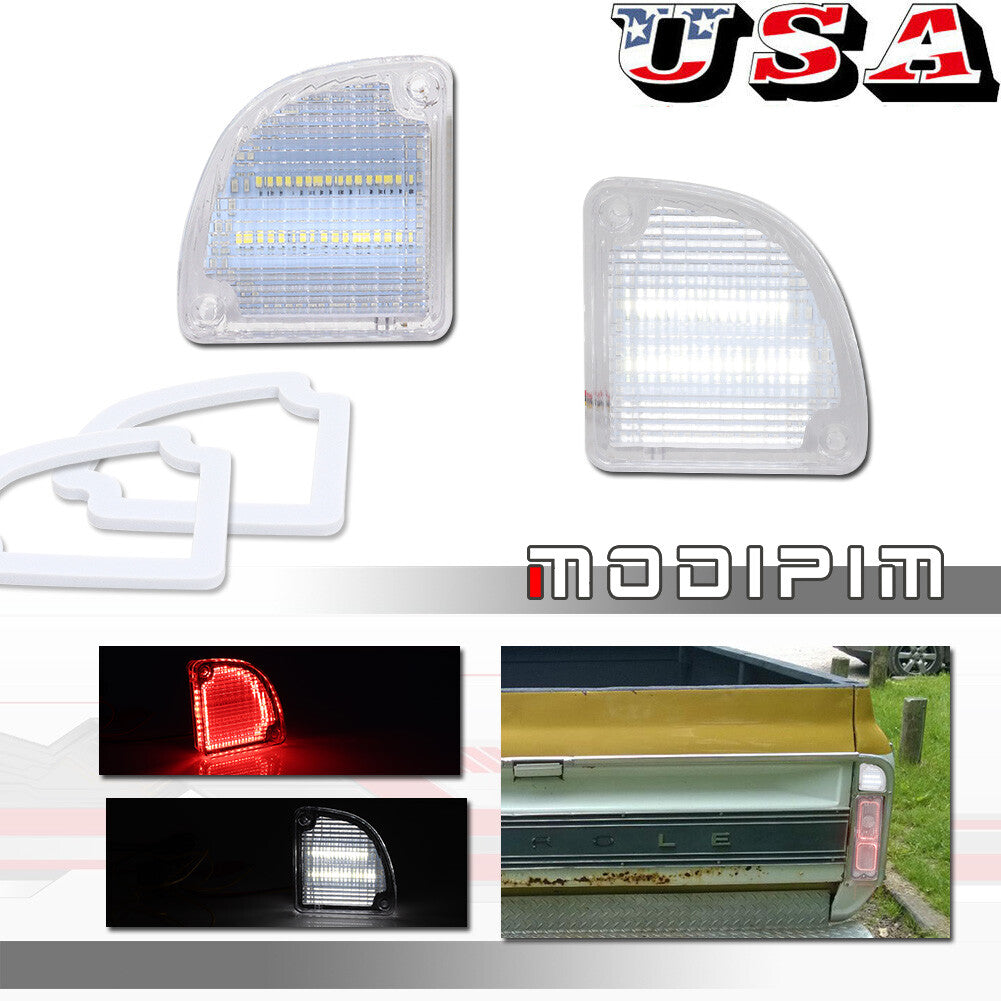 Transparent spare taillight with spacer for 1968-1972 for Chevrolet for GMC C10 pickup trucks.