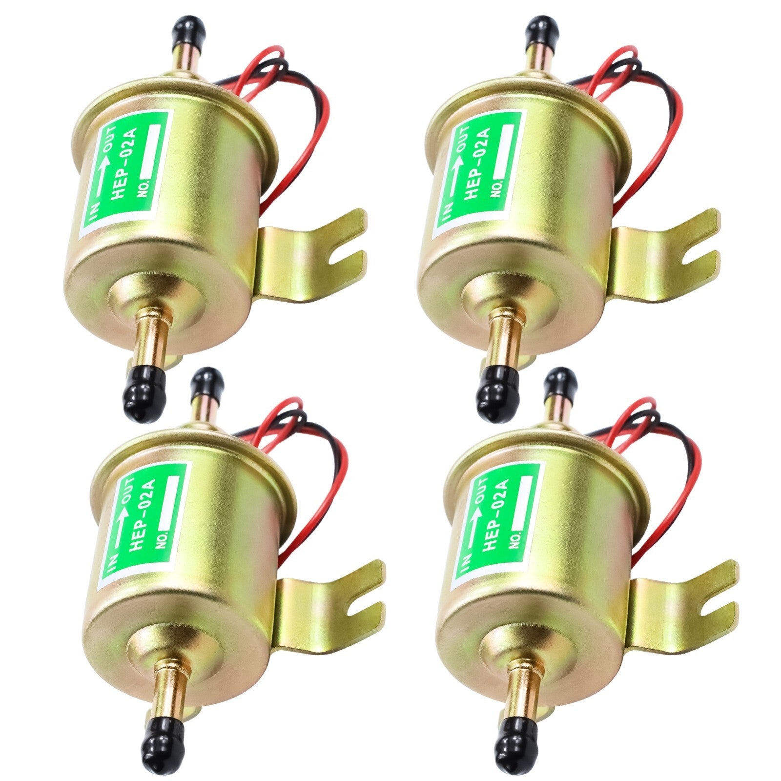 4x Electric Fuel Pump 12V for Lawn Mower Carburetor Gas Diesel Engine 2.5-4psi