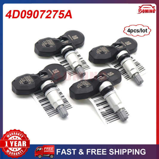 4pcs TPMS for Audi for Maybach for Mercedes-Benz 4D0907275A Tire Pressure System Sensor