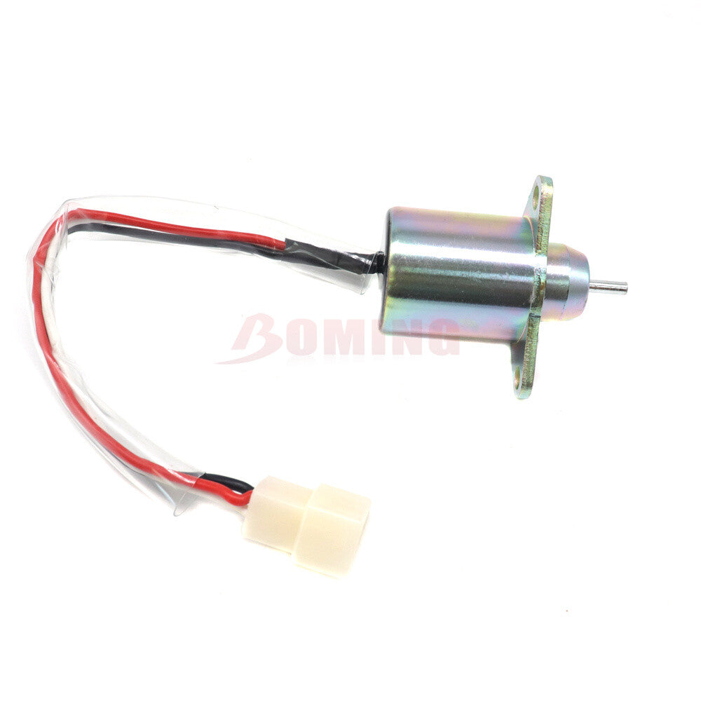 Fuel shut-off solenoid valve suitable for 3TNE84, 3TNE88, 4TNE84, 3TNV70, 3TNV76, and 4TNV84. (Please call 119653-77950-)