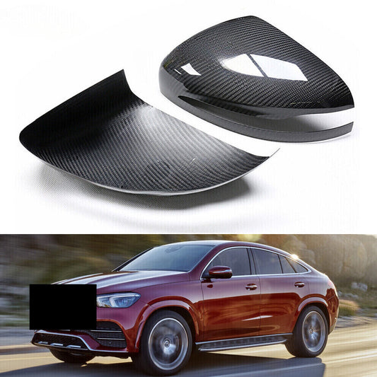 for Benz W167 W464 GLE GLS G63 19-23 Carbon Fiber Side View Mirror Cover Shell