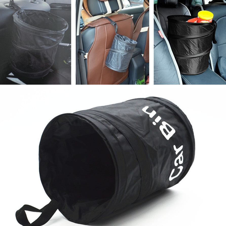 Car Dustbin Trash Rubbish Bin Can Dust Box Case Holder for Seat Hook Storage Garbage