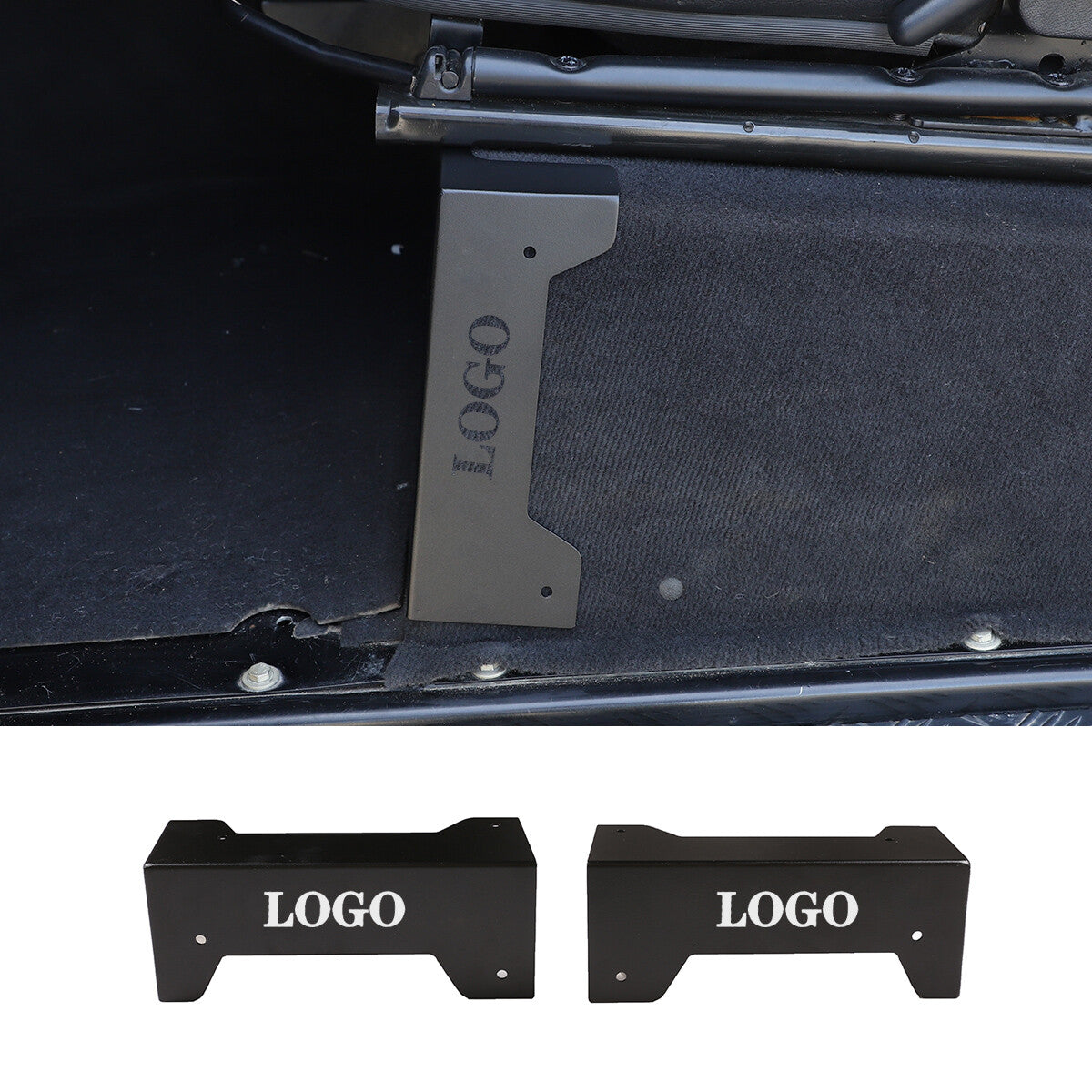 Red ABS interior steering wheel frame cover trim for Ford Ranger 2015-22