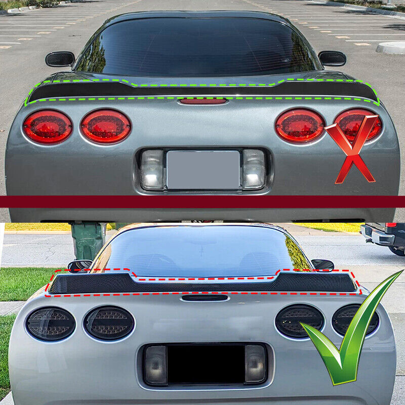 Extended Style Rear Trunk Spoiler Wing For 1997-2004 for Corvette C5 ZR1 Gloss Black