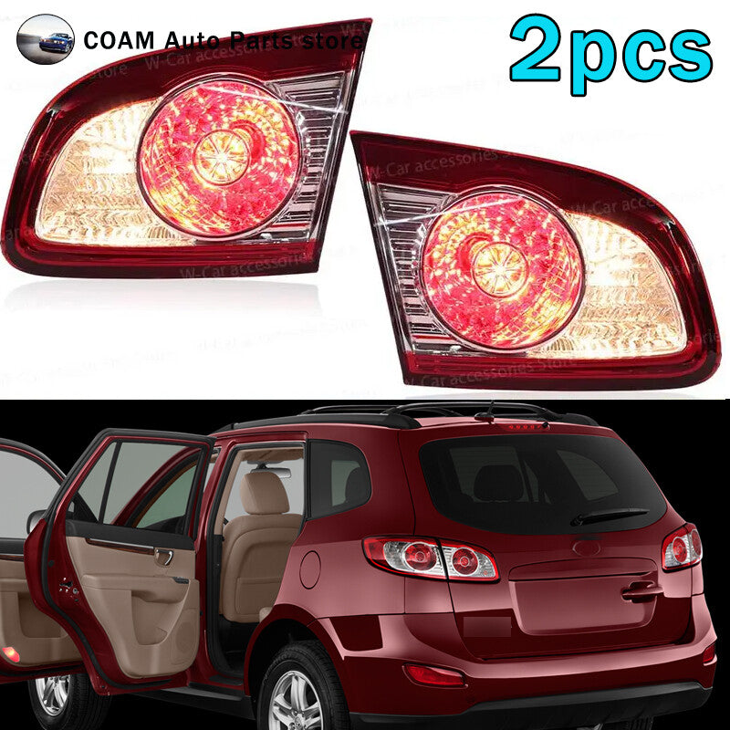 One pair of red rear LED inner taillights for Hyundai Santa Fe 2010-2012