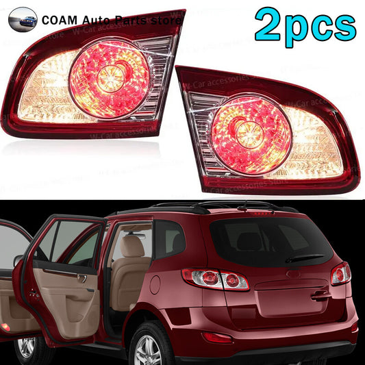 One pair of red rear LED inner taillights for Hyundai Santa Fe 2010-2012