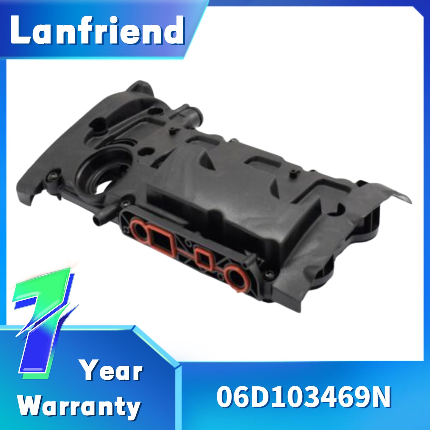 Engine Valve Cover W/ScrewsGasket Fits for Audi A4 Quattro B7 2.0T 06D103469N