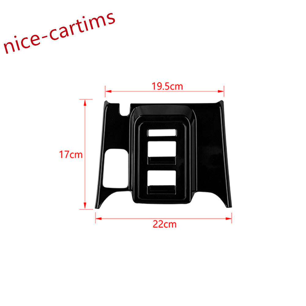 for Ford Bronco 4-Door 2021-2024 Window Lift Switch Button Panel Cover ABS Black
