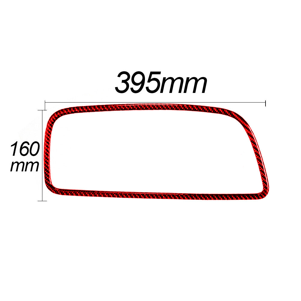 Carbon Fiber Interior Dashboard Frame Trim Cover for Dodge Journey 2009-2010 Red