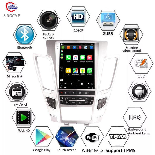 Android 11 Radio screen for Cadillac CTS CarPlay GPS NAVI WIFI for Tesla Style NEW