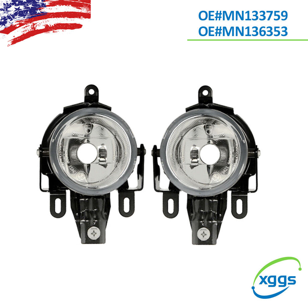 2PCS for Mitsubishi Pajero / Montero Left Right Clear Driving Lamps Fog Lights