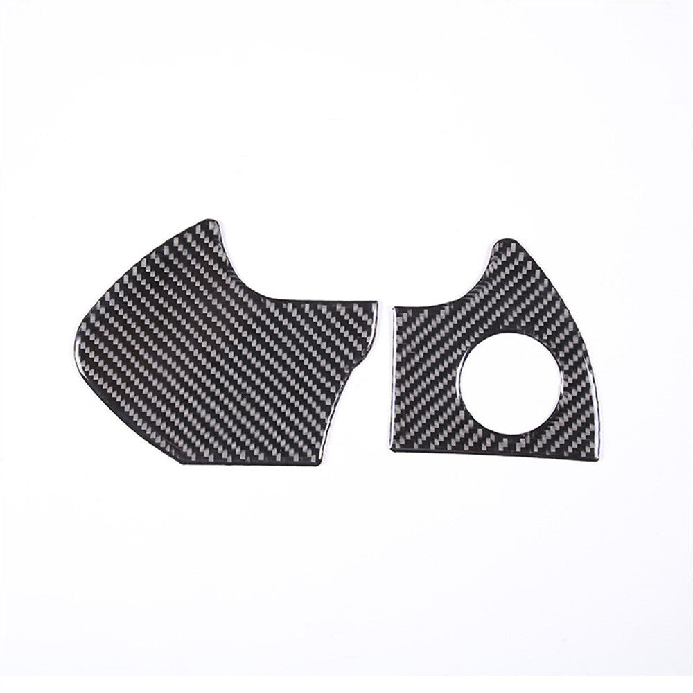 For Toyot@ Tundr@ 2022-2023 Engine Start Stop Switch Button Cover Carbon Fiber¡Á2