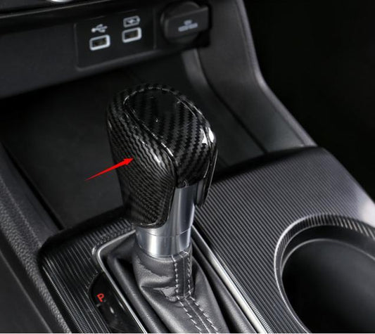 Refit for Acura Integra 2023-24 Carbon Fiber Middle Console Gear Shift Knob Trim
