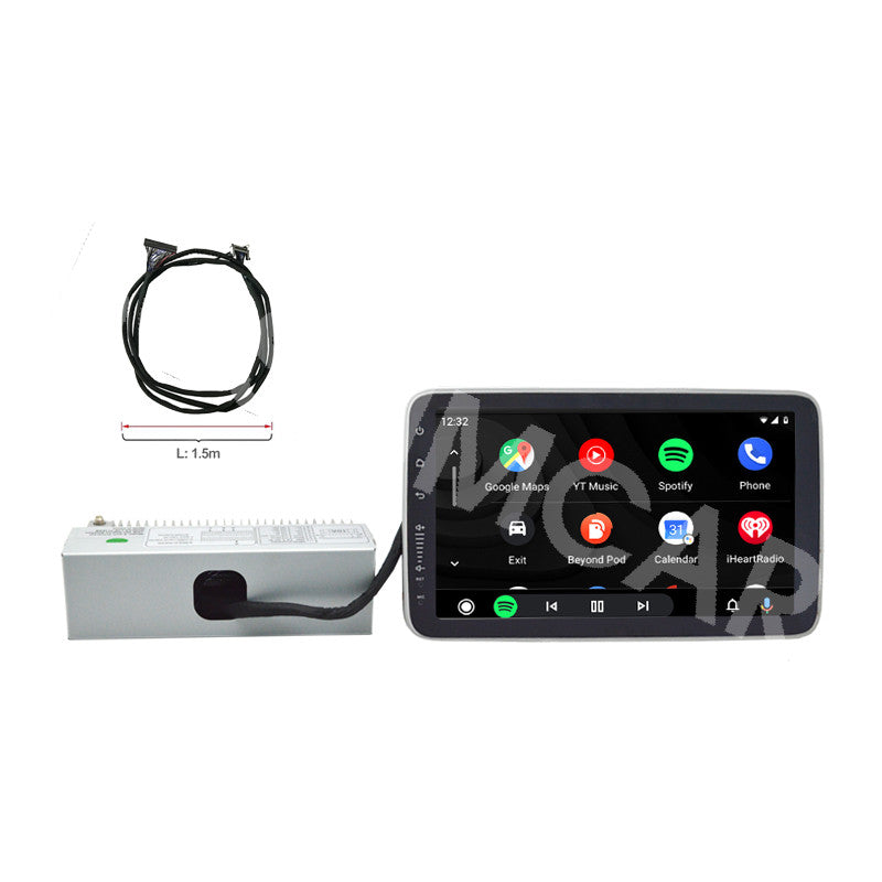 Single 1Din 10.1in Touch Screen Stereo Bluetooth Radio Car GPS Player DIY Screen