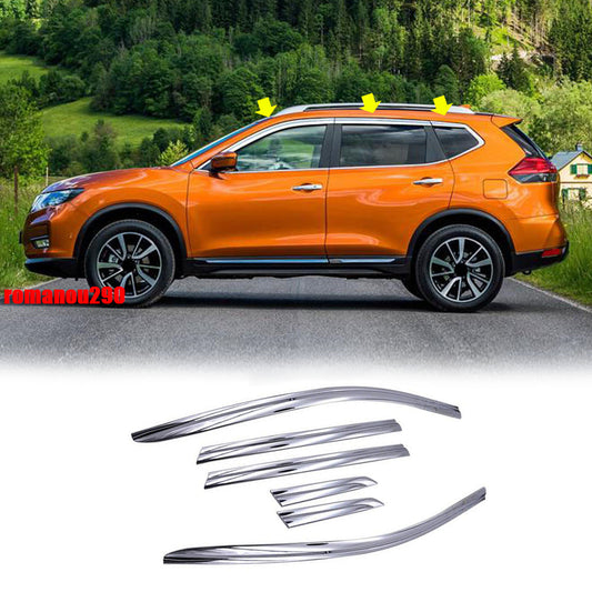 for Nissan Rogue 14-20 silver Window Visor Vent Sun Shade Rain Guard Door Visor