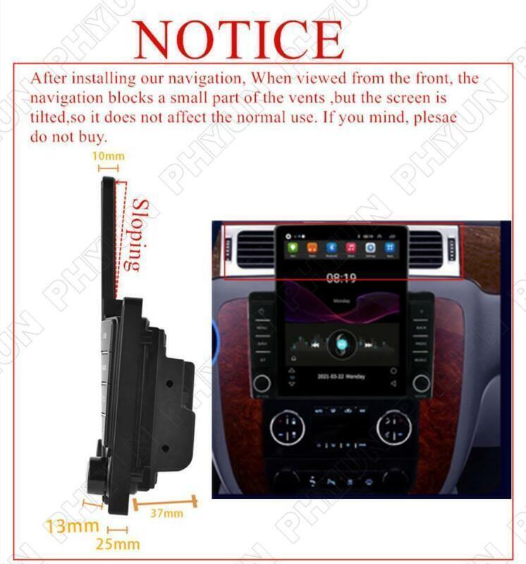 9.5 Android 10.1 Stereo Radio 2+32GB Head Unit For 2007-2013 for GMC for Yukon Carplay