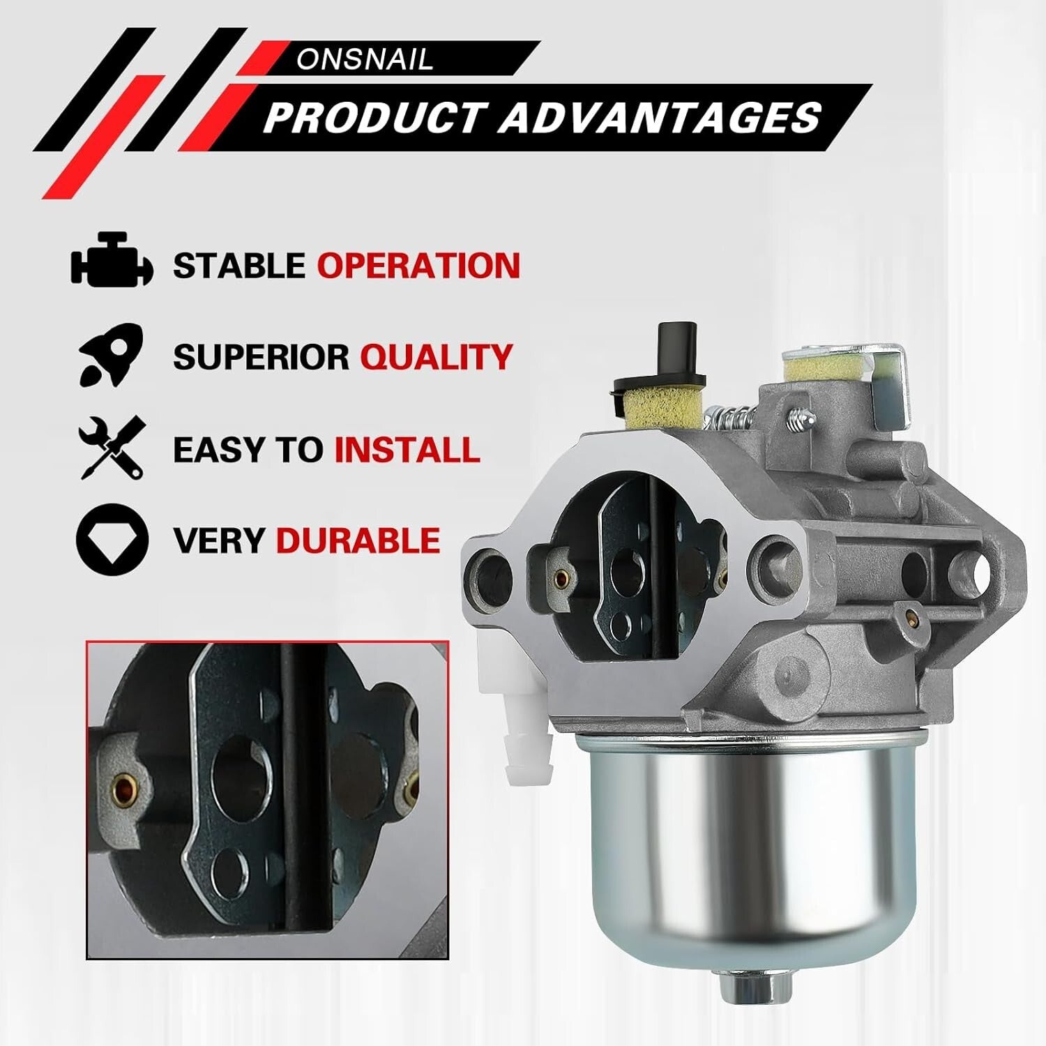 5-4993 Carburetor for LMT Briggs Stratton 19G412 Tractor Generator