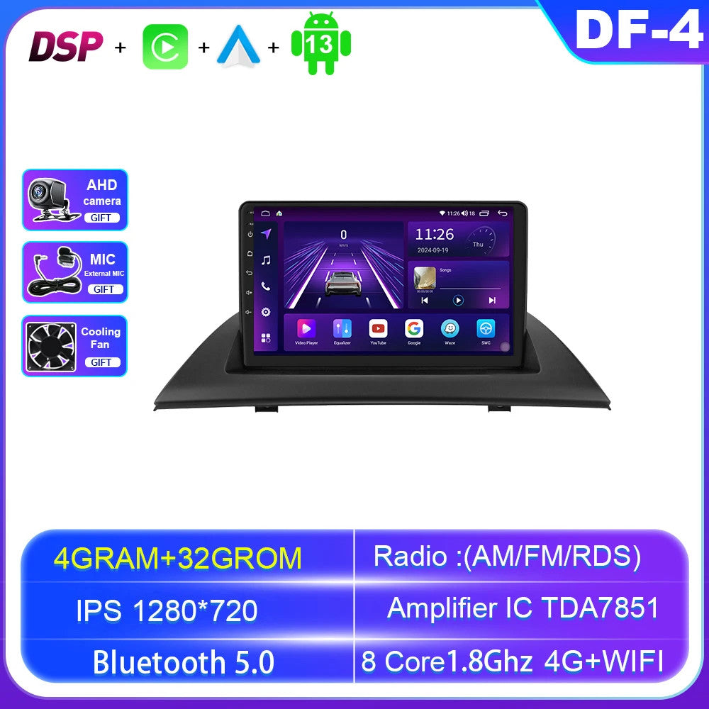 Car Radio for BMW X3 E83 2004-2012 Android Auto CarPlay Stereo Player GPS Screen