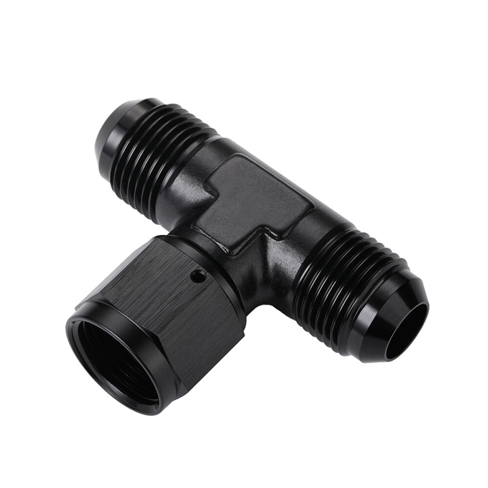 3-Way Tee T-Piece Fitting Adapter AN10 10AN Male to AN10 10AN Female Swivel On