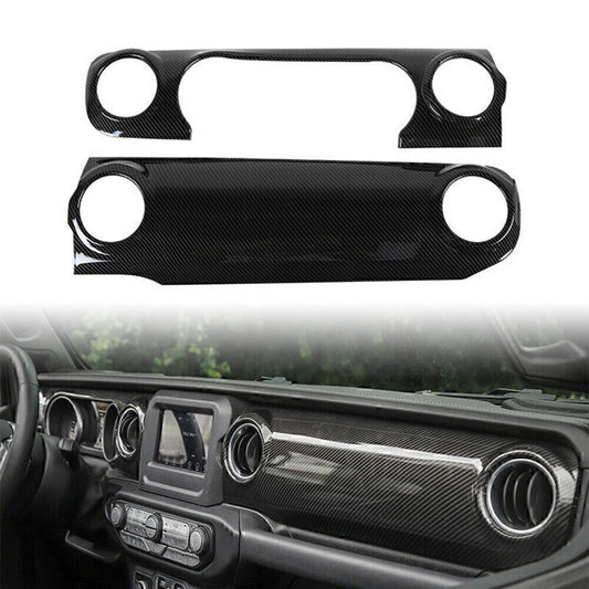 Car Central Console Dashboard Panel Trim Fit 2018-2020 2019 for Jeep for Wrangler JL