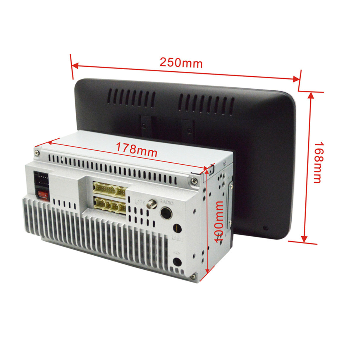 2DIN Touch Screen Car Stereo Radio GPS Wifi Rotatable 10.1in Android9.1 W/Camera