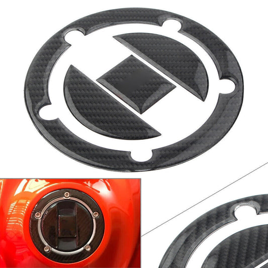 Carbon Fiber Petrol Fuel Cap Protector Tank Sticker for SUZUKI GSXR 1000 750 600