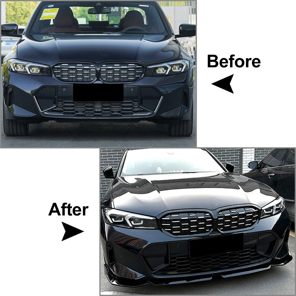 Fit for BMW 3 Series G20 LCI M Sport 320i Front Bumper Lower Spoiler Splitter Lip